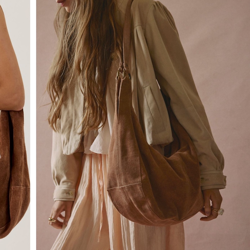Free People Roma Suede Tote Bag